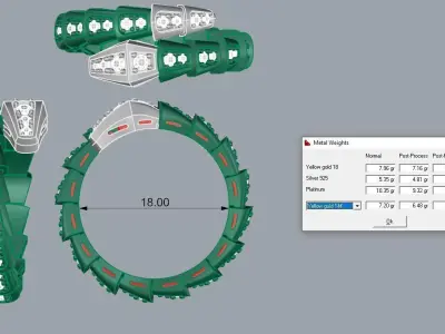 Bvlgari Snake Serpenti Ring  3D print model