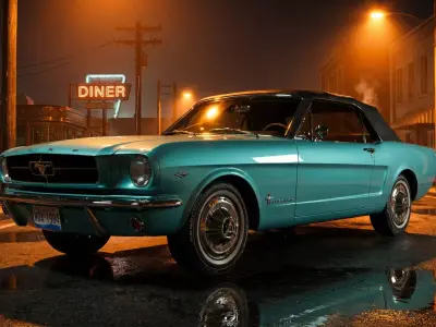 1965 FORD MUSTANG CONVERTIBLE  3D model