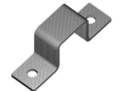 Square Tube Strap Clamp 3D print model