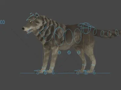 Wolf - Stylized Animals Pack Low-poly 3D model