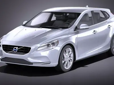Volvo V40 2013 VRAY 3D model