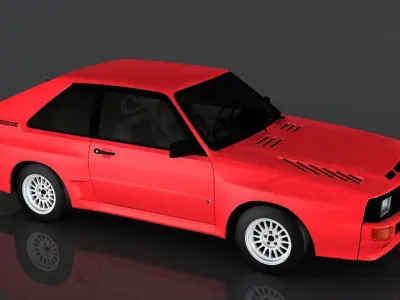 Audi Sport Quattro Low-poly 3D model