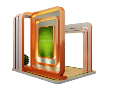 Booth Exhibition Stand a59a 3D model