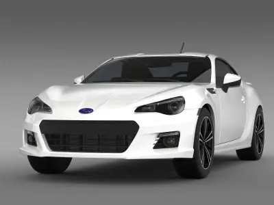 Subaru BRZ Aero Package ZC6 2012 3D model