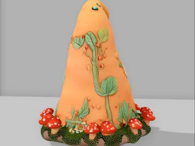 gnome and fairy hat 3D model