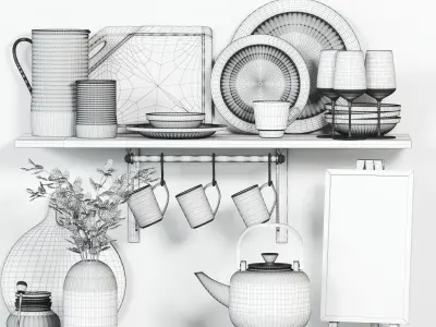Kitchen accessories 05 3D model