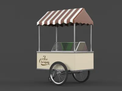 Ice Cream Cart 3D model