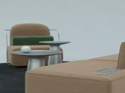 Nordic Stylish Chairs FurnitureVol1-A2 Low-poly 3D model