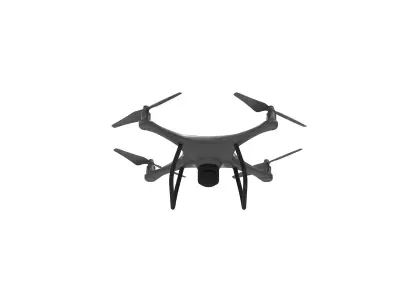 Recon Scout Drone Game-Ready 3D Model Animated Low-poly 3D model