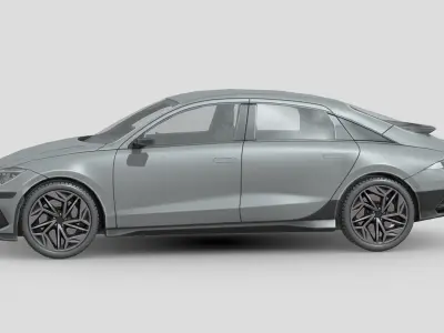 Hyundai IONIQ 6 2023 Low-poly 3D model