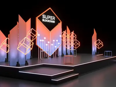 TV show set 3D model