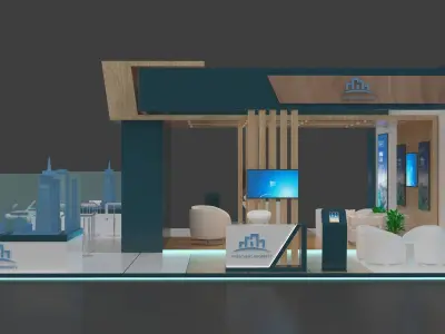 Exhibition booth 3D model