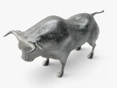 Bull Statuette 3D model