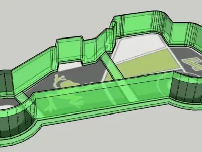 Midget Racing Car Cookie Cutter 3D print model
