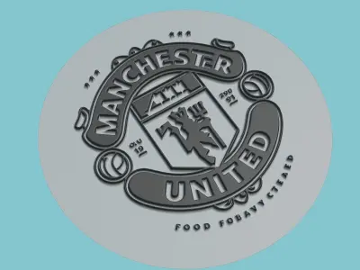 Manchester United Medallion Football 3D print model