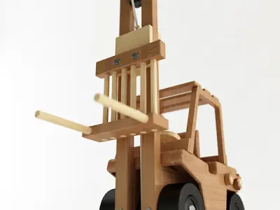 Toy Forklift 3D model