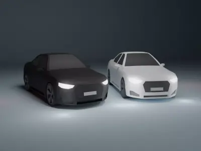 Low Poly Car Low-poly 3D model