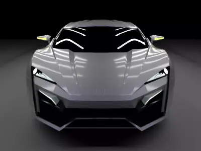W Motors Lykan Hypersport 3D Model 3D model