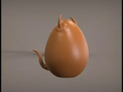 Evil Egg 3D print model