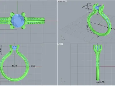 ring code 228 3D print model