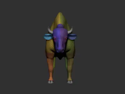 Bison American Low-poly 3D model