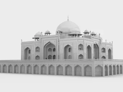 Humayun Tomb 3D model purchase