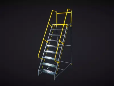 Rolling Ladder 3D model