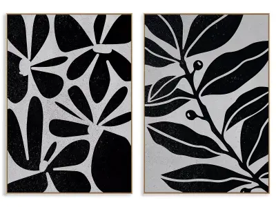 abstract painting frame set 3D model 193