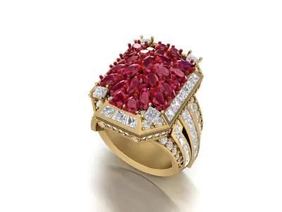 Luxurious Ring  3D print model