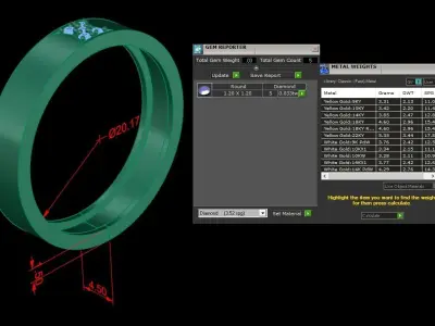 Jewelry Ring  3D print model order