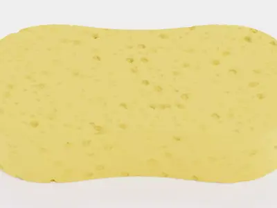 Sponge V2 - Curved Cellulose Cleaning Prop 3D model