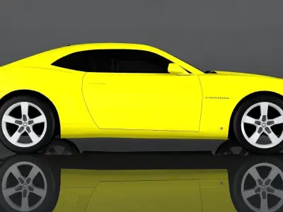 Chevrolet Camaro SS 2010 Low-poly 3D model