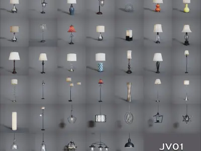 JV01 Lamp Collection 3D model