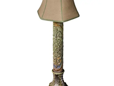 Floor lamp in oriental style Oriental Arabic Copper Torchere 3D model