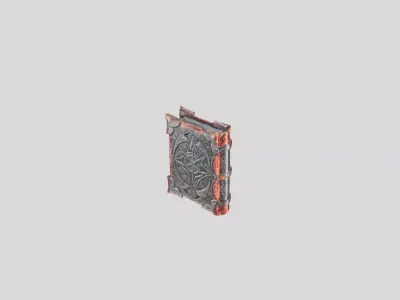 Charming Medieval Book Model Low-poly 3D model