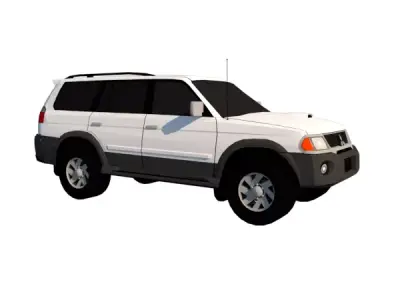 MITSUBISHI MONTERO SPORT 2 5 DIESEL 4WD 2001 Low-poly 3D model