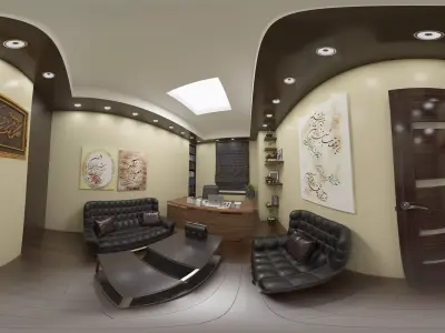 interior office 360 render 01 3D model