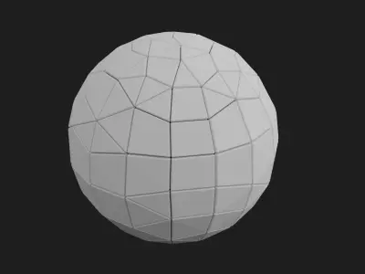 Hardsurface Pattern sphere Free 3D print model