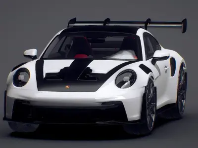Porsche GT3 RS 3D model by coolme10419