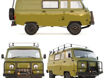 UAZ SGR EXPEDITION VAN 3D model