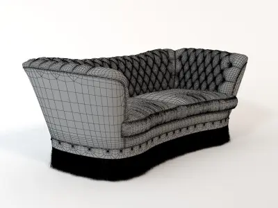 Sofa LIBRARY OAK 3D model