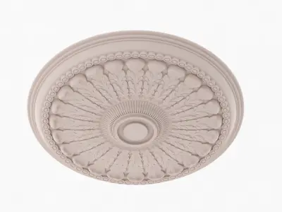 Classic Ceiling Medallion 15 3D model