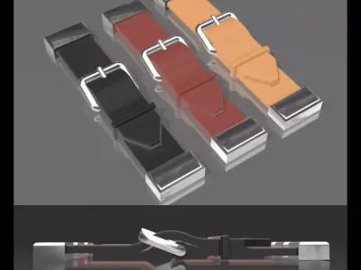 Hood leather strap for vintage race cars  3D print model