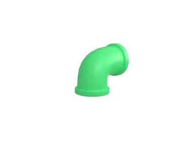 Pipe v8 006 Low-poly 3D model