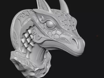 Dragon 3D print model