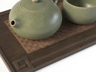 Yixing Tea Set 3D model