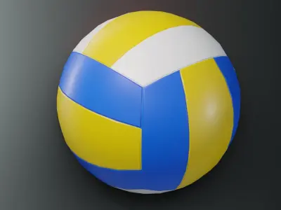 volleyball ball Low-poly 3D model buy