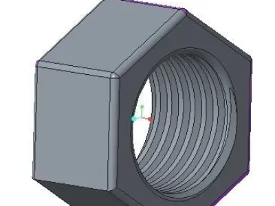 nut and bolt 3D model buy