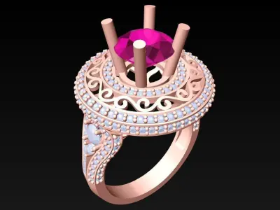 Diamond Ring - Womens Rings - N223221 3D print model