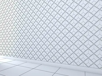 3d wall panel Low-poly 3D model 3D model